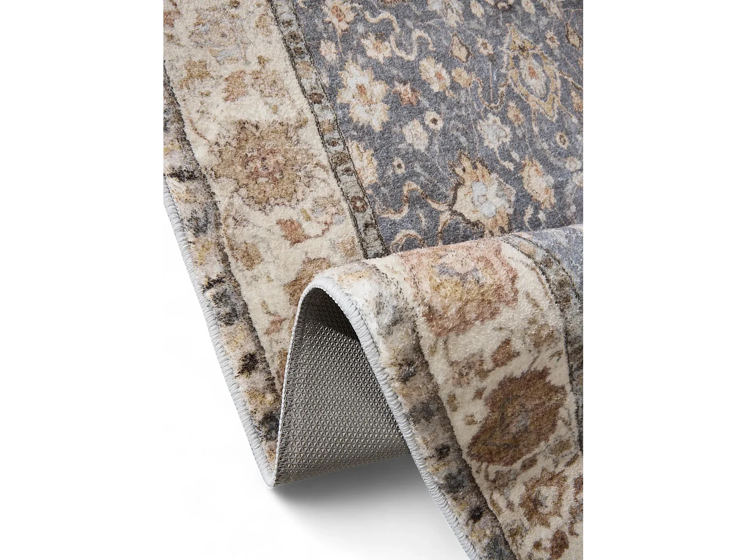 Tapis de couloir Mara Beige/Bleu 80x240 cm