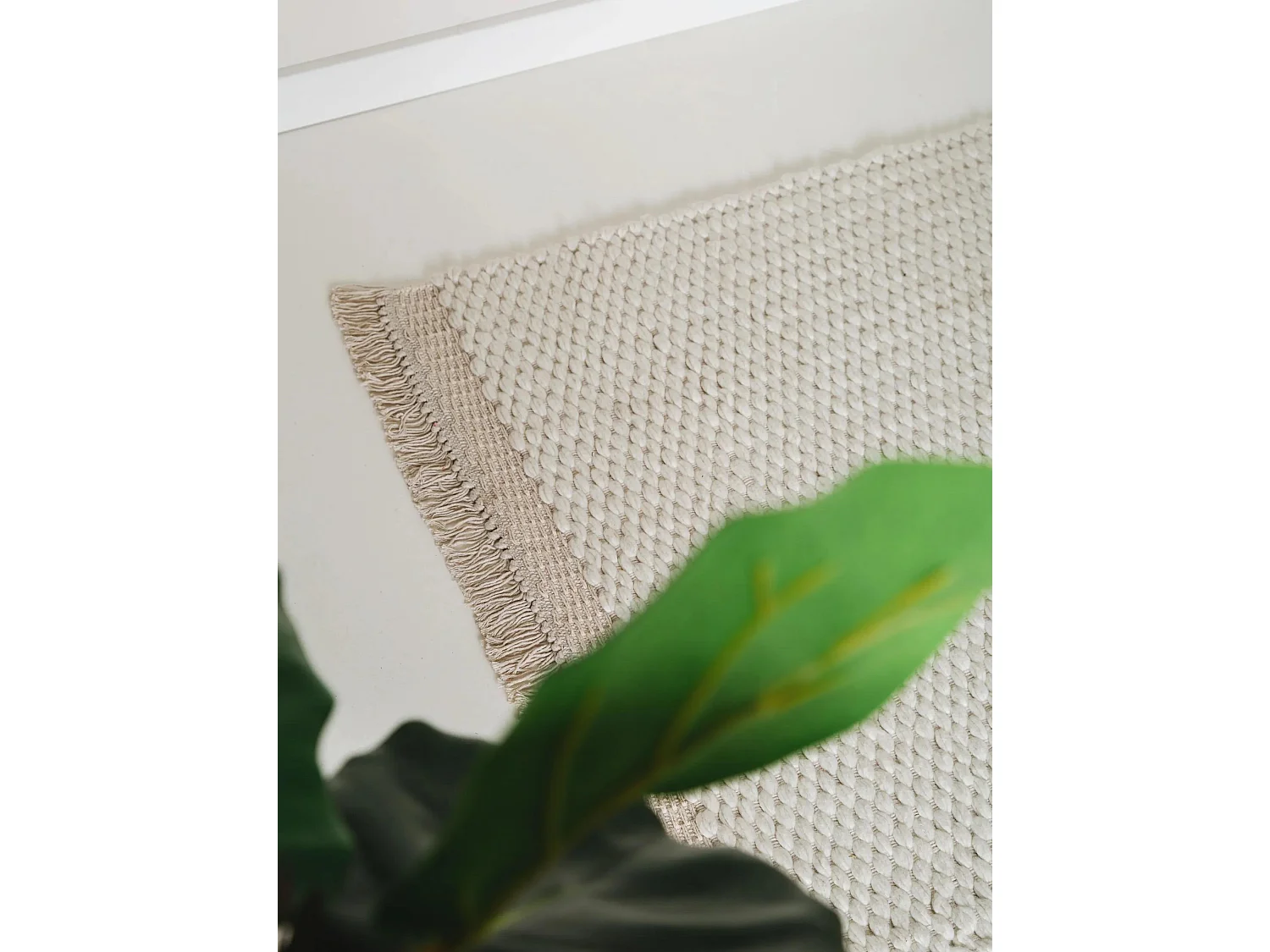 Tapis de laine Lana Crème 70x200 cm