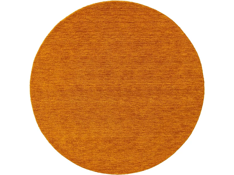 Tapis en laine rond Jamal Jaune ø 160 cm rond