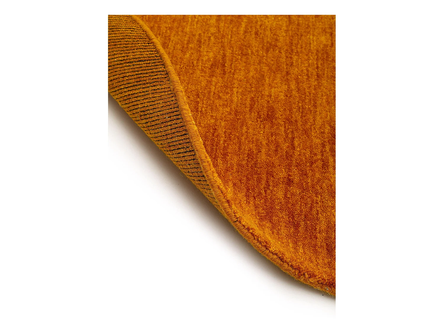 Tapis en laine rond Jamal Jaune ø 160 cm rond