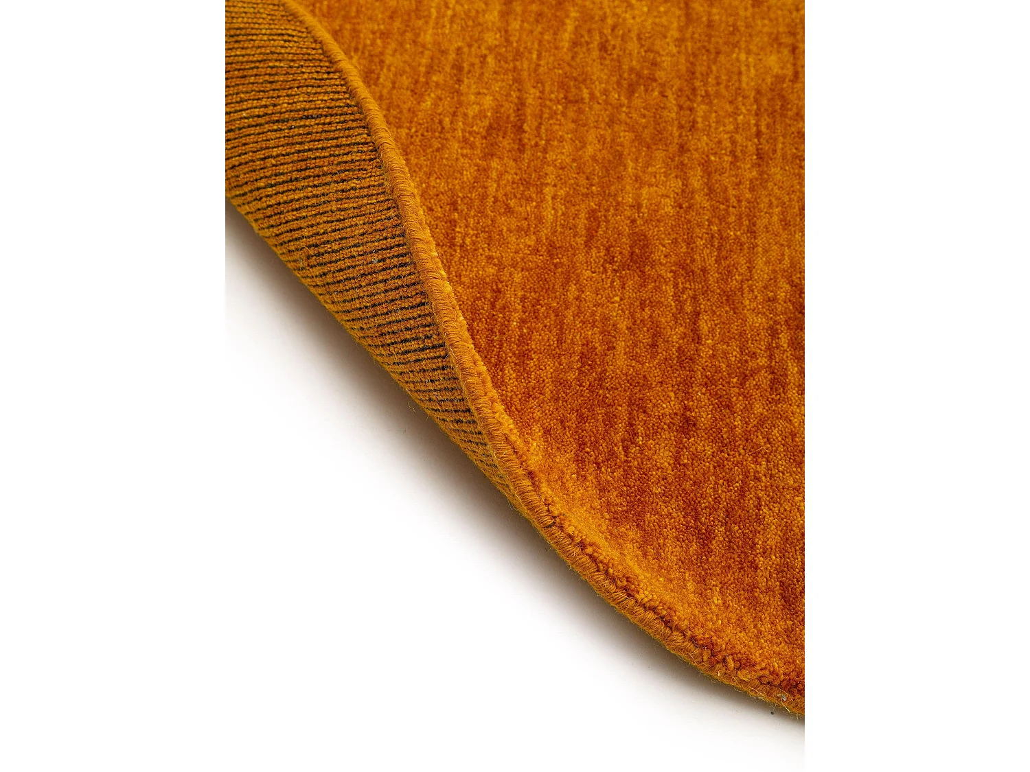 Tapis en laine rond Jamal Jaune ø 160 cm rond