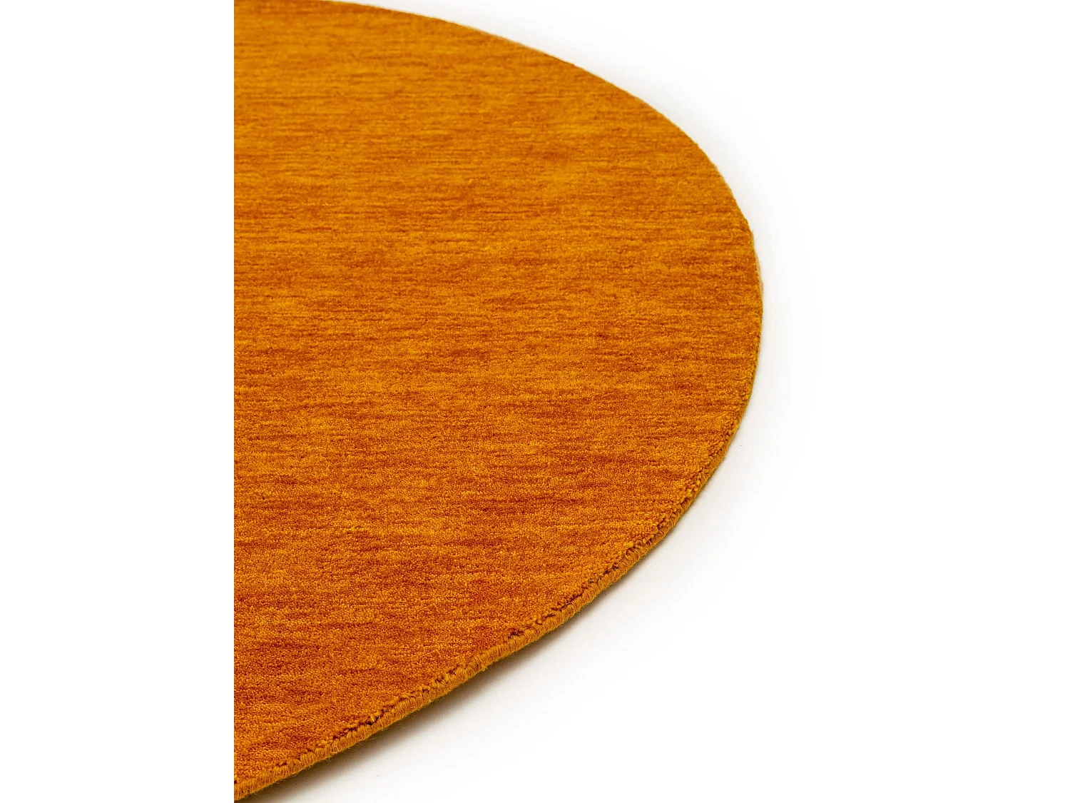 Tapis en laine rond Jamal Jaune ø 160 cm rond