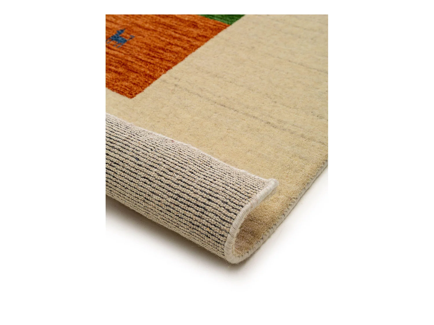 Tapis de laine Jamal Multicouleur/Beige 120x170 cm