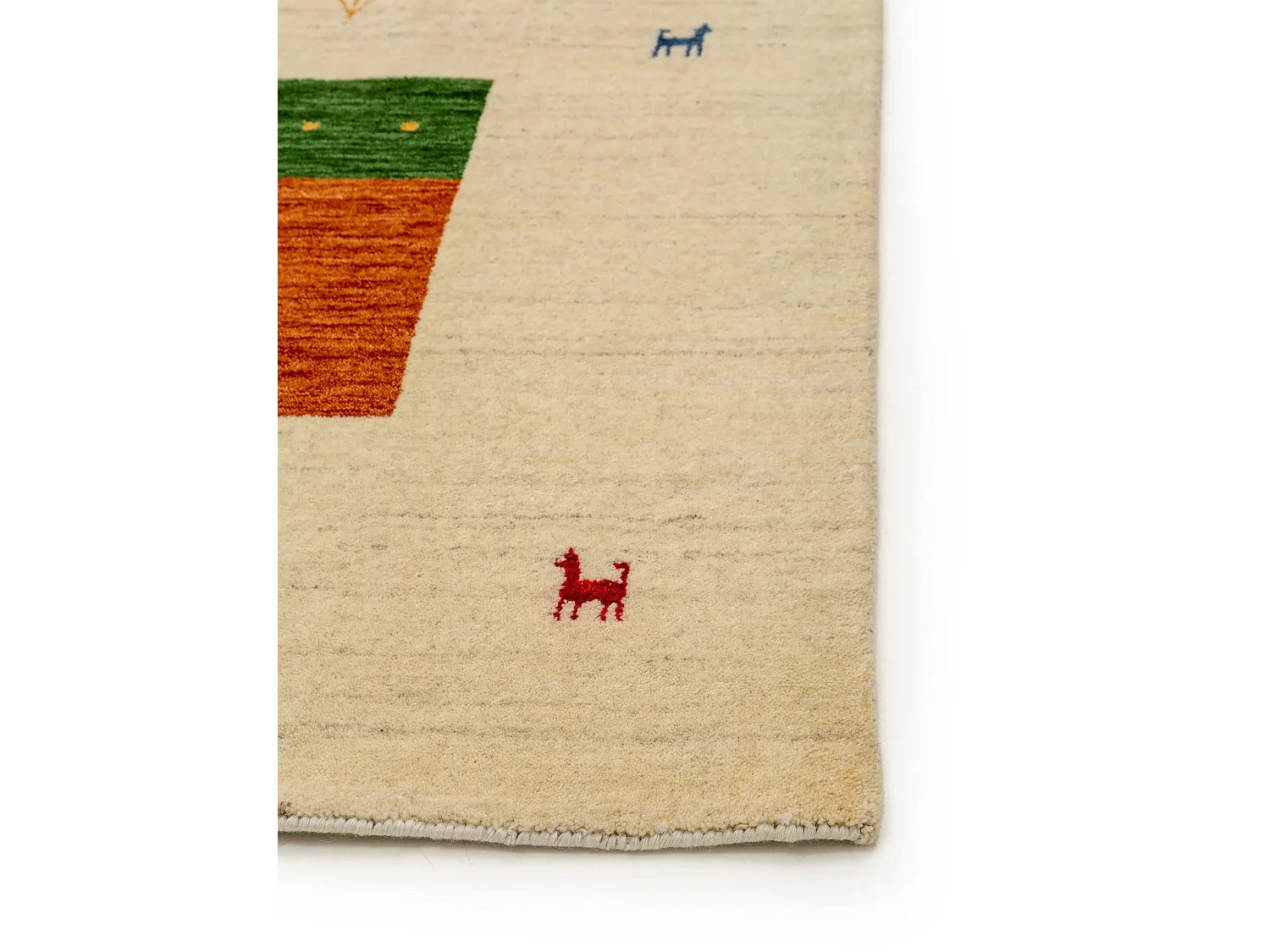 Tapis de laine Jamal Multicouleur/Beige 120x170 cm