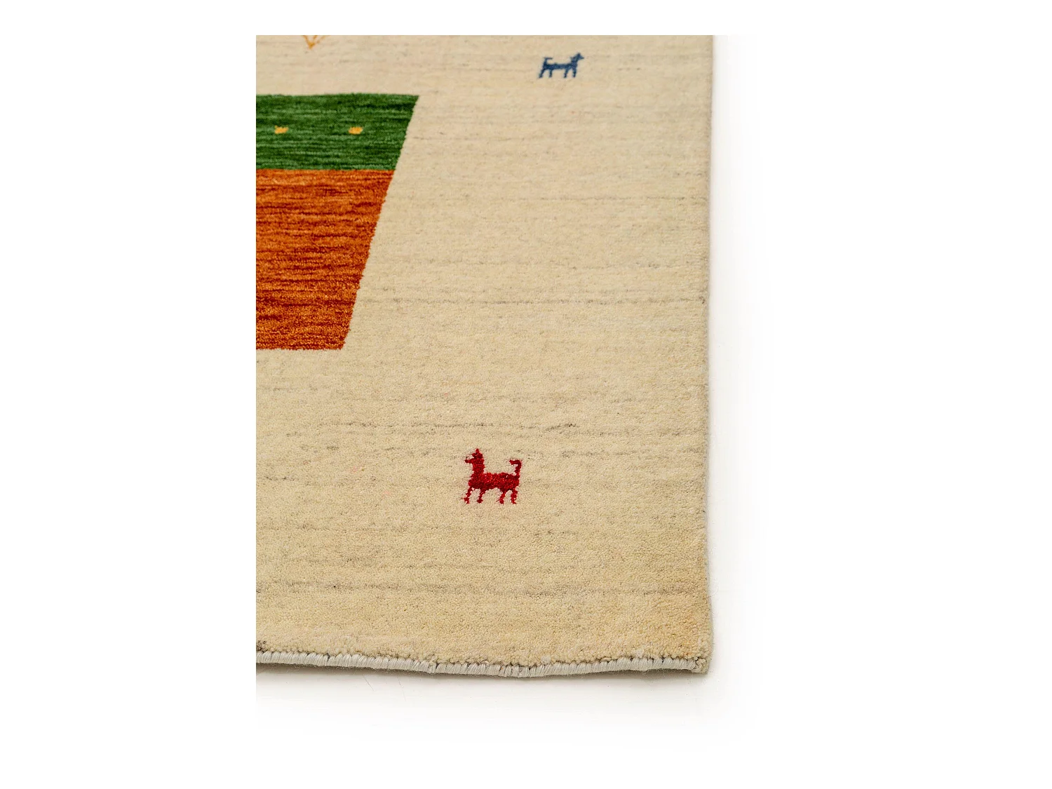 Tapis de laine Jamal Multicouleur/Beige 200x300 cm