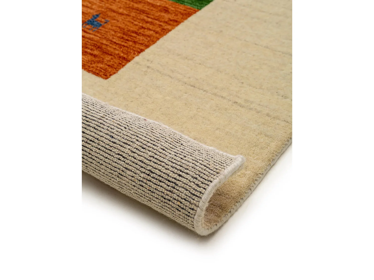 Tapis de laine Jamal Multicouleur/Beige 200x300 cm