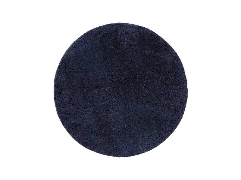 Tapis à poils longs Soda Bleu foncé ø 200 cm rond