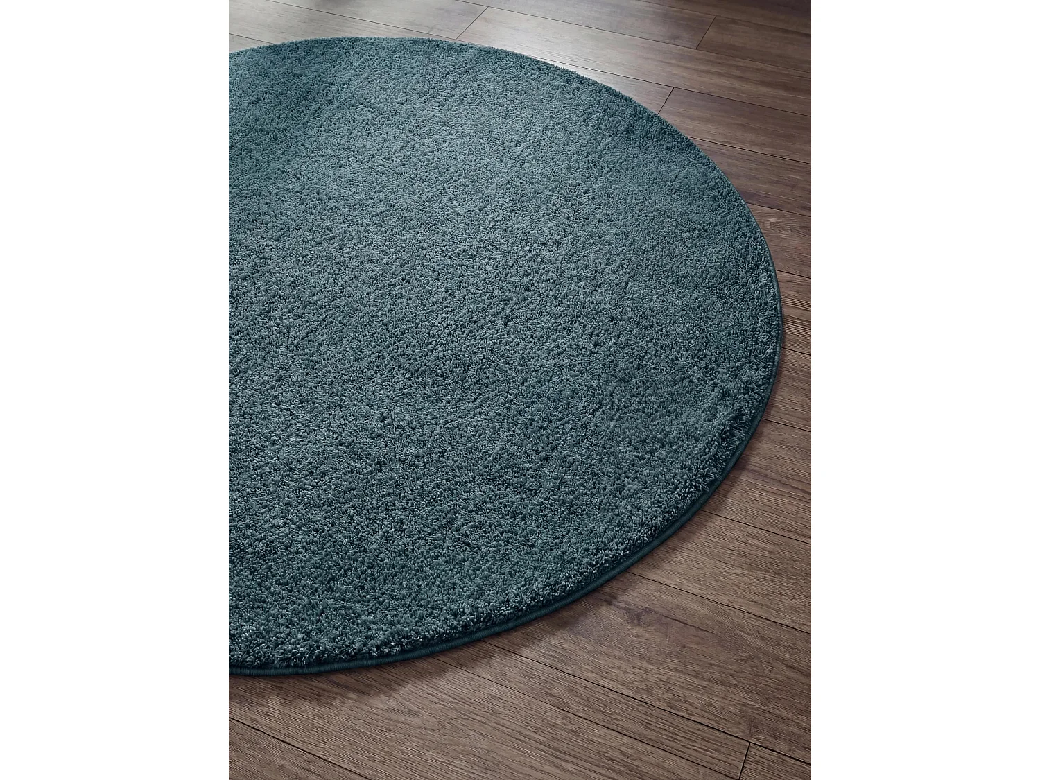Tapis à poils longs Soda Bleu foncé ø 200 cm rond