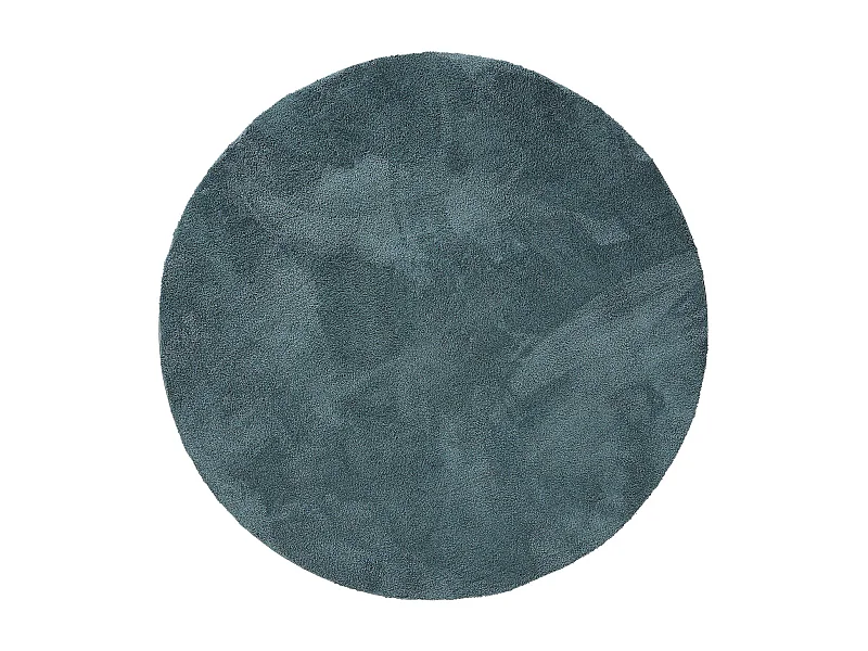 Tapis à poils longs Soda Bleu foncé ø 200 cm rond