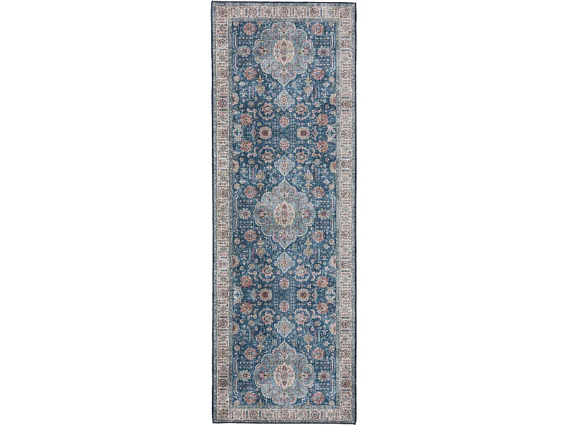 Tapis de couloir Laury Bleu 80x240 cm