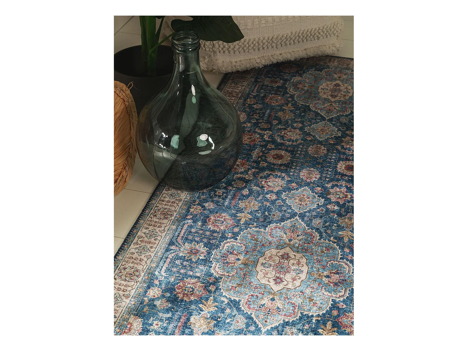 Tapis de couloir Laury Bleu 80x240 cm
