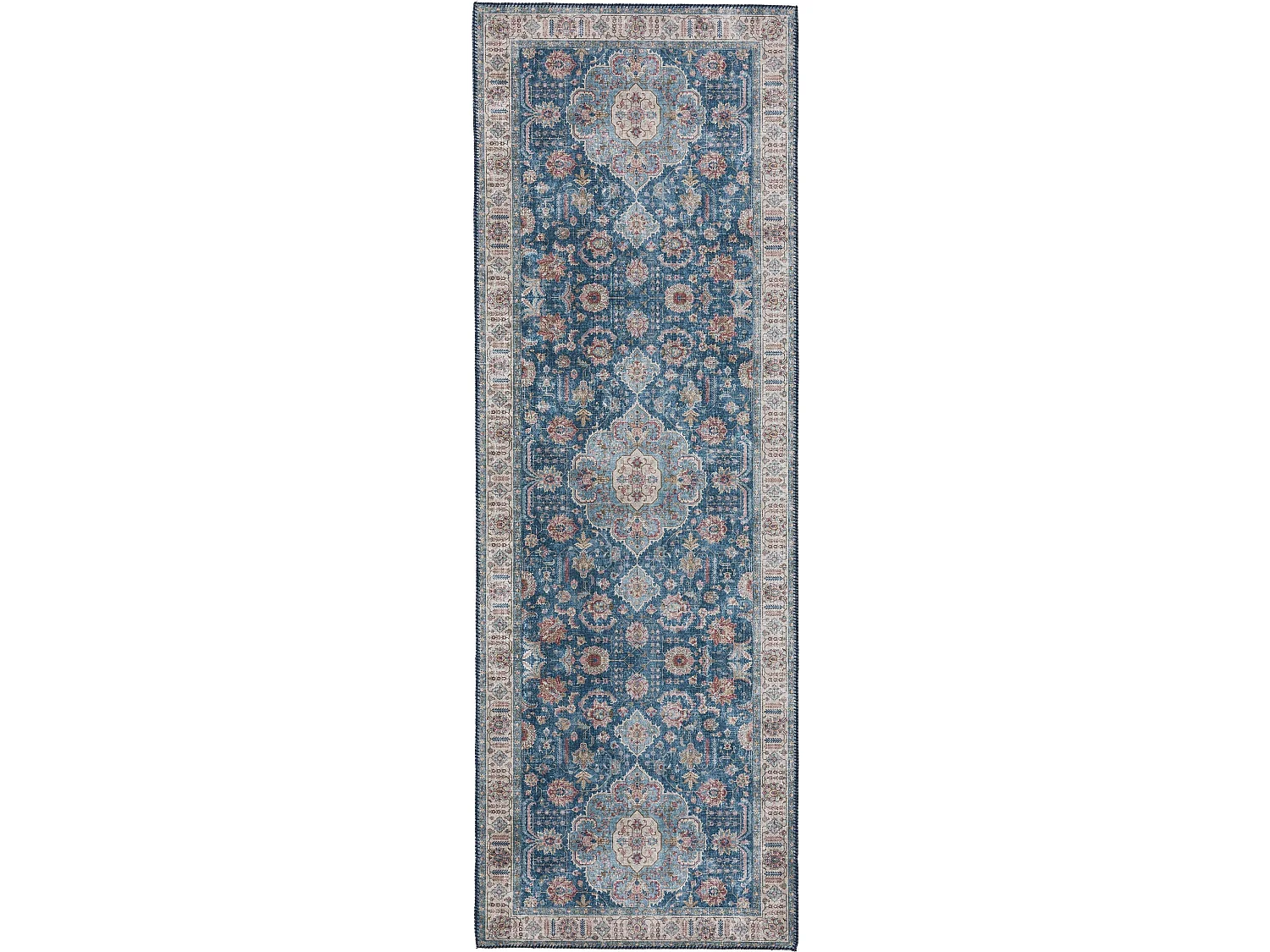 Tapis de couloir Laury Bleu 80x240 cm