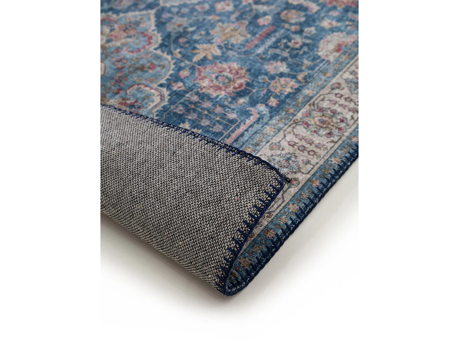 Tapis de couloir Laury Bleu 80x240 cm