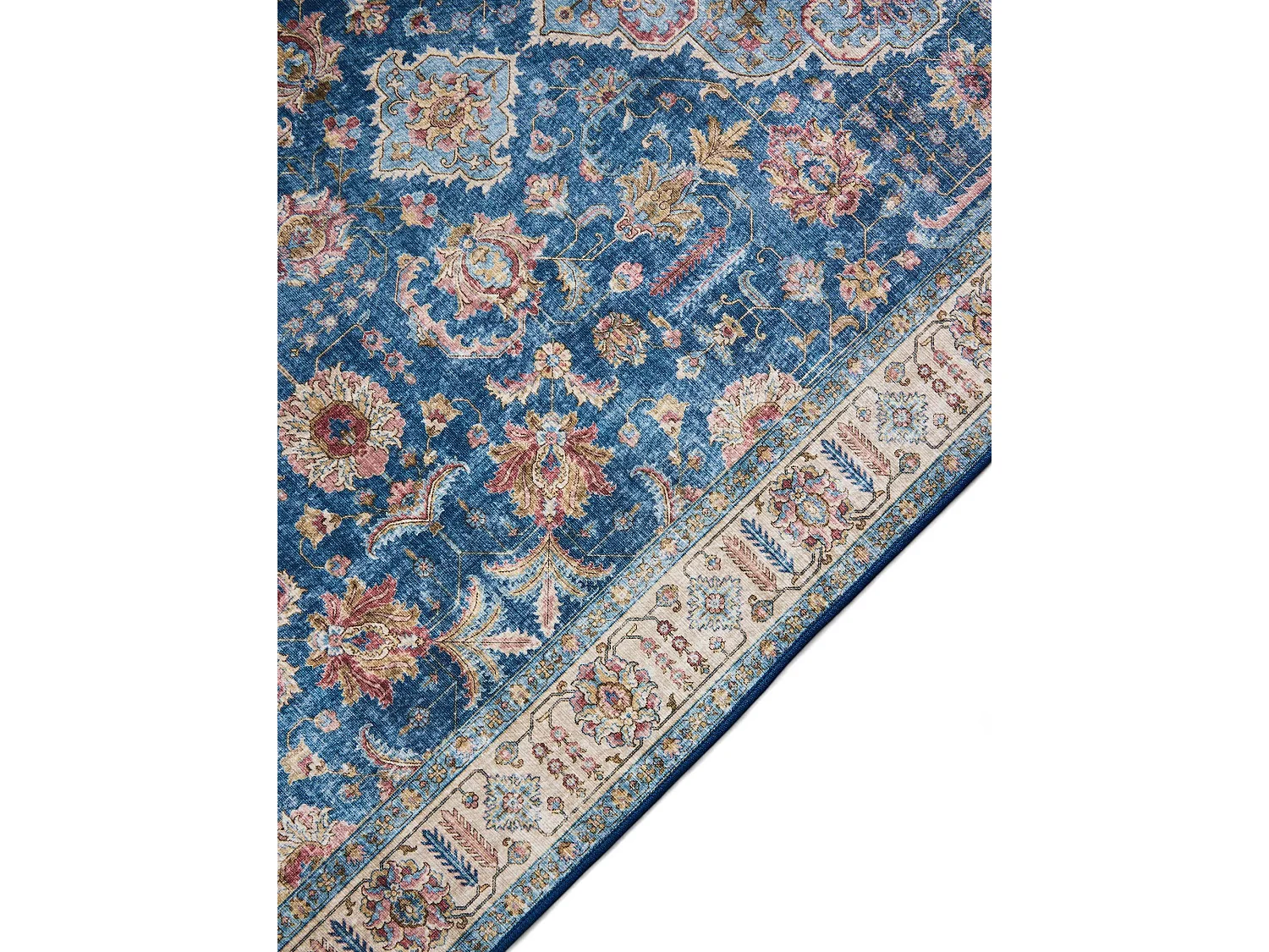 Tapis de couloir Laury Bleu 80x240 cm