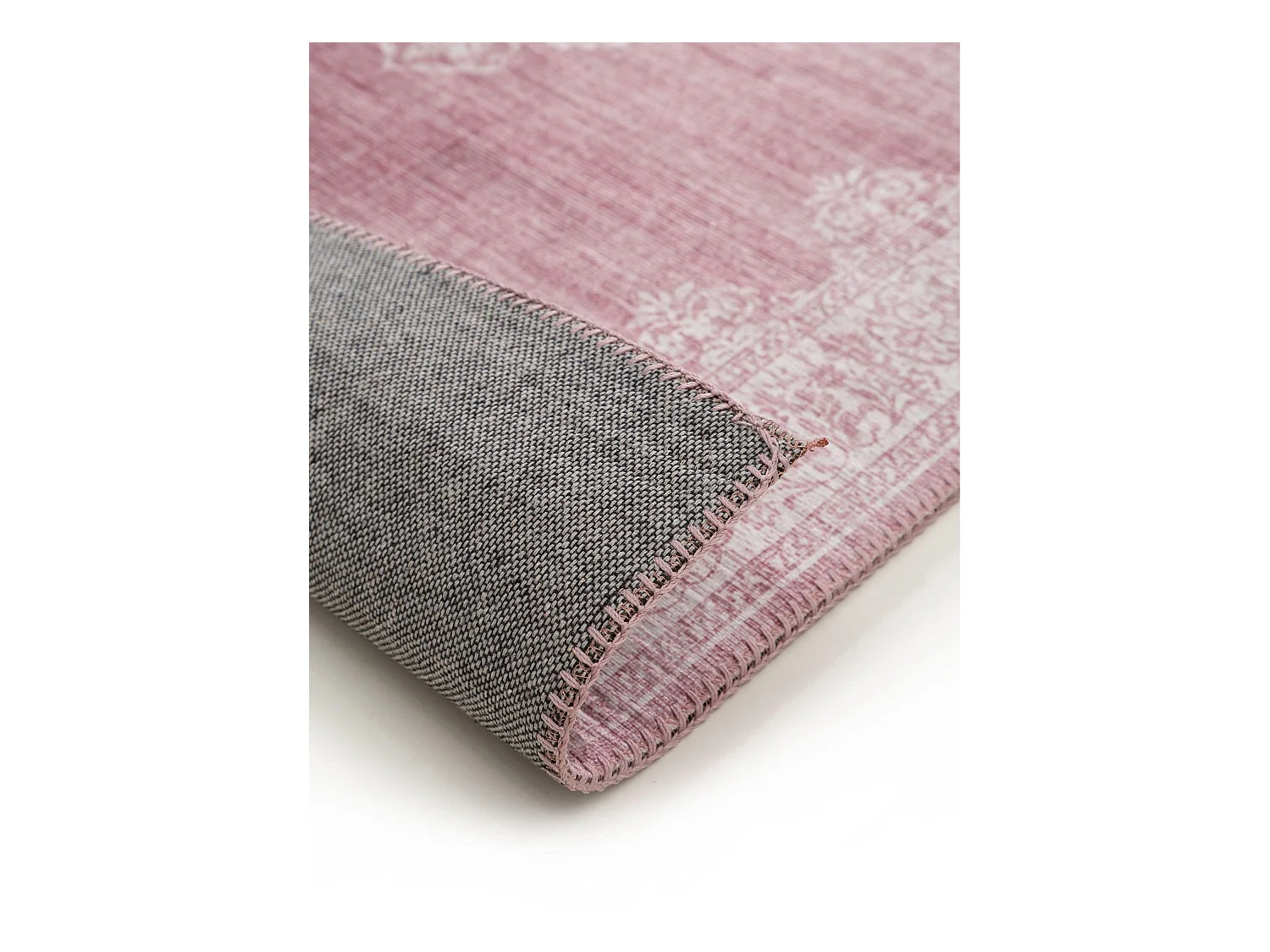 Tapis de couloir Laury Rose 80x240 cm