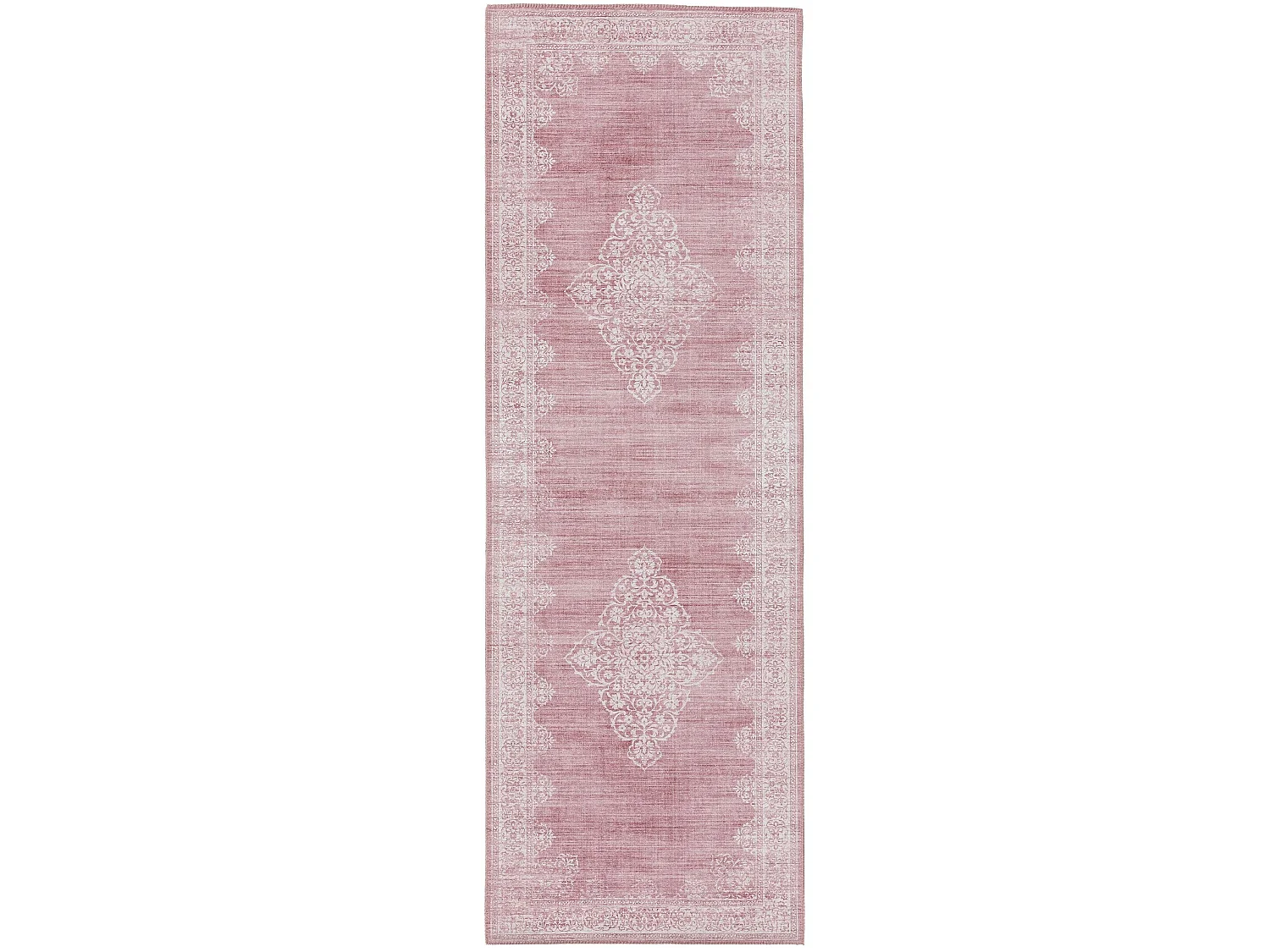 Tapis de couloir Laury Rose 80x240 cm