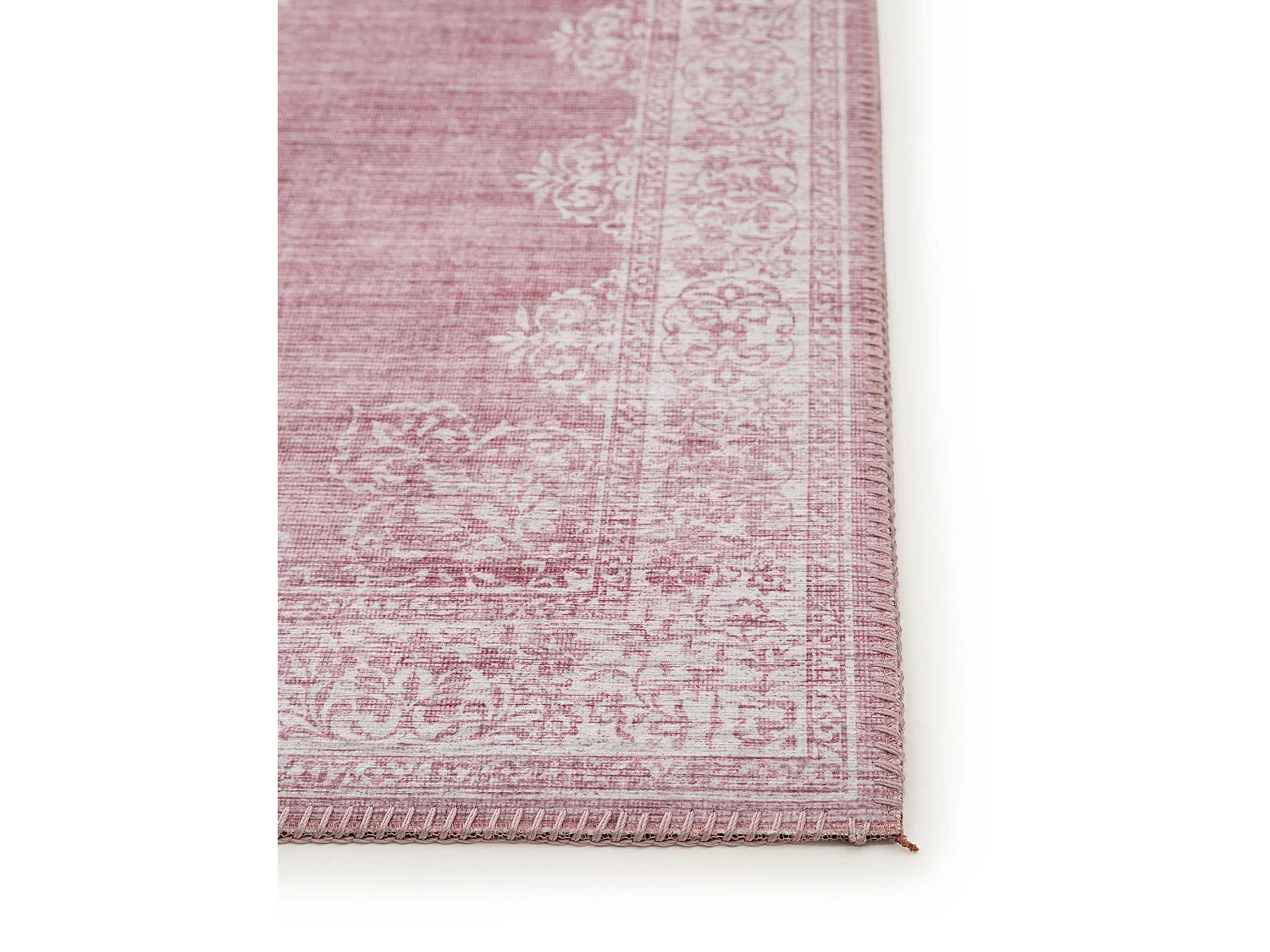 Tapis de couloir Laury Rose 80x240 cm