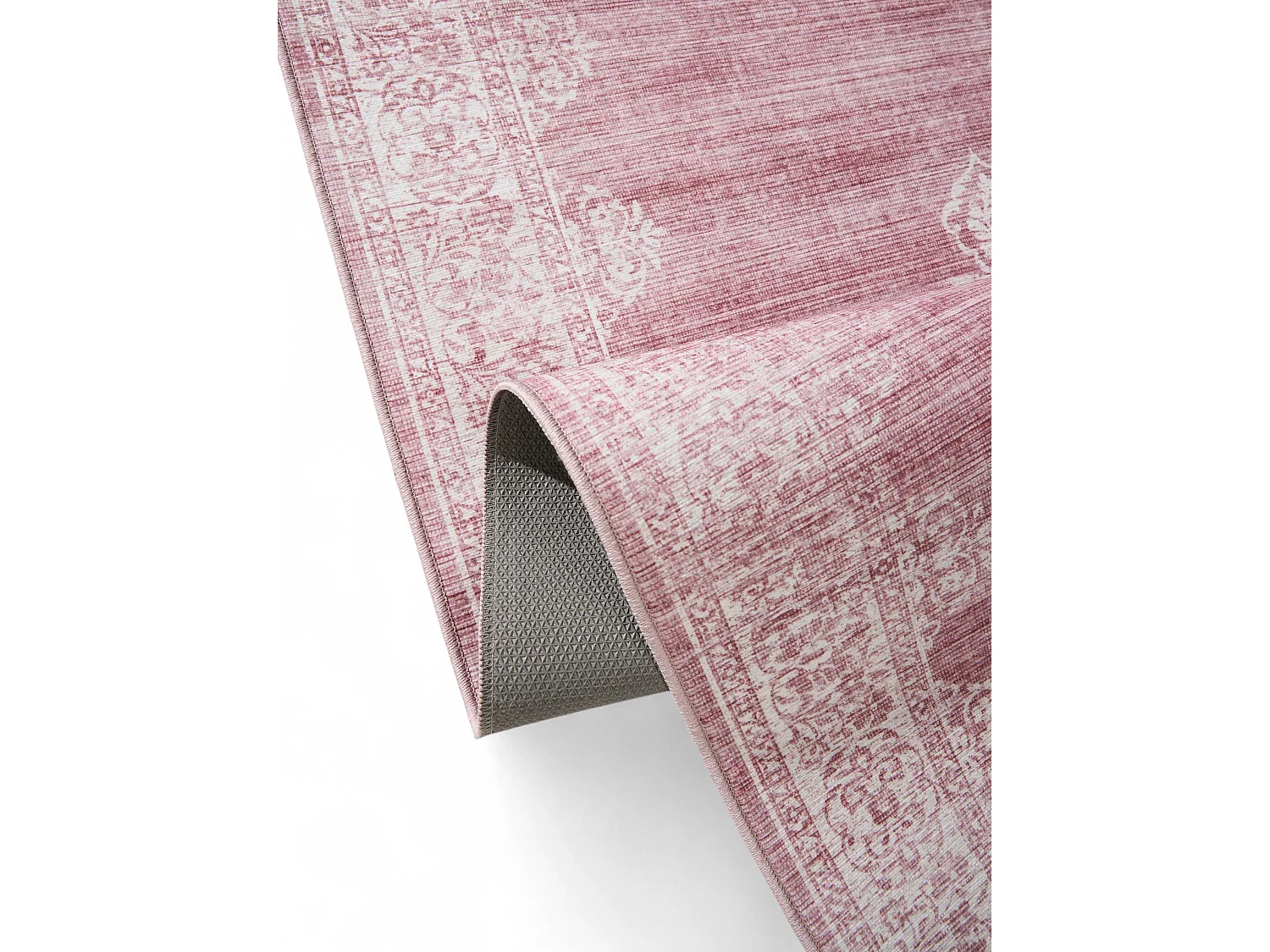 Tapis de couloir Laury Rose 80x240 cm