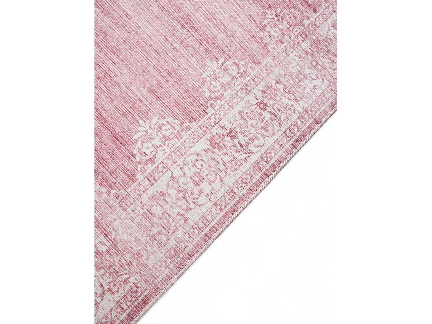 Tapis de couloir Laury Rose 80x240 cm