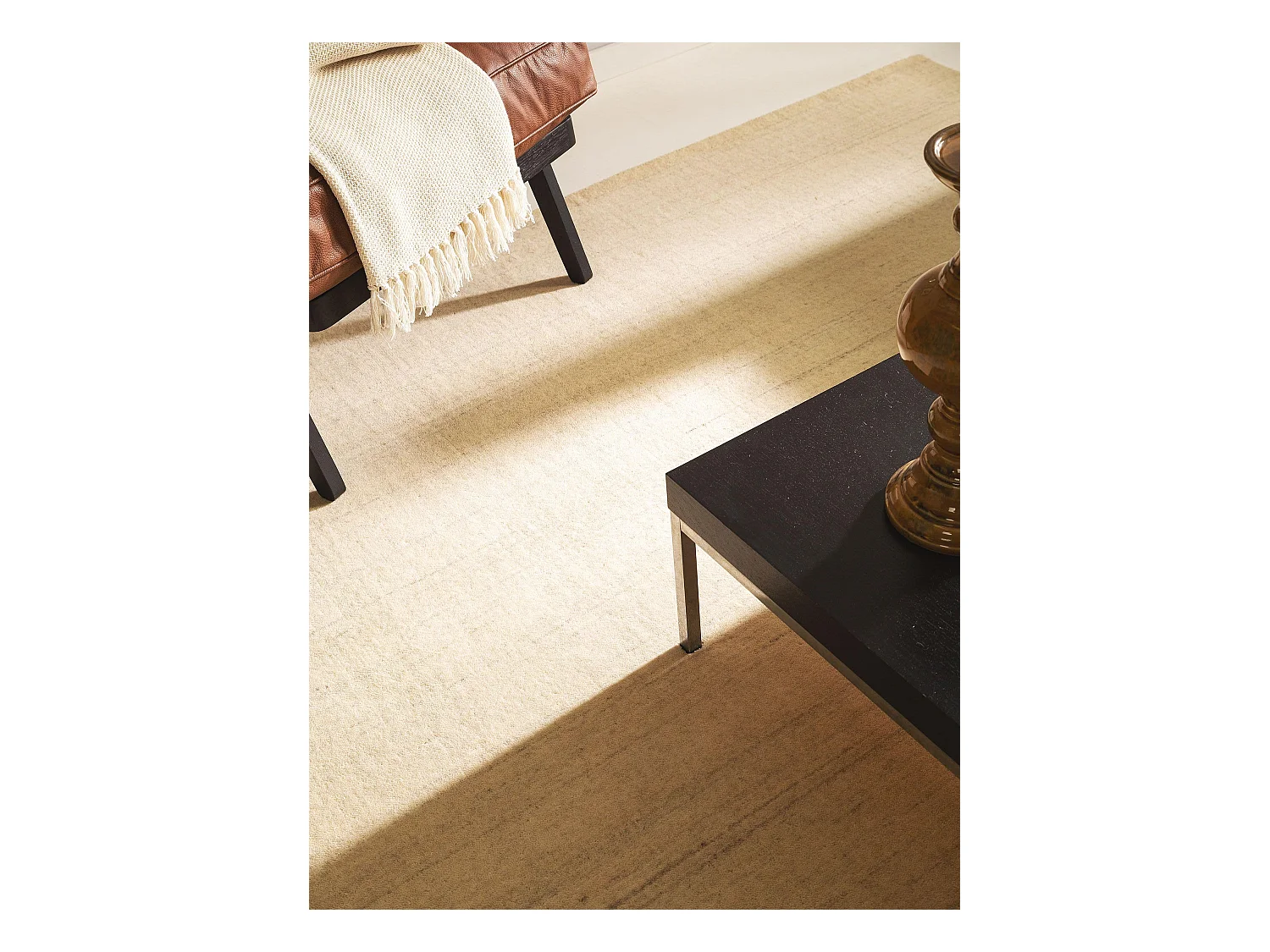 Tapis de laine Jamal Crème 120x170 cm