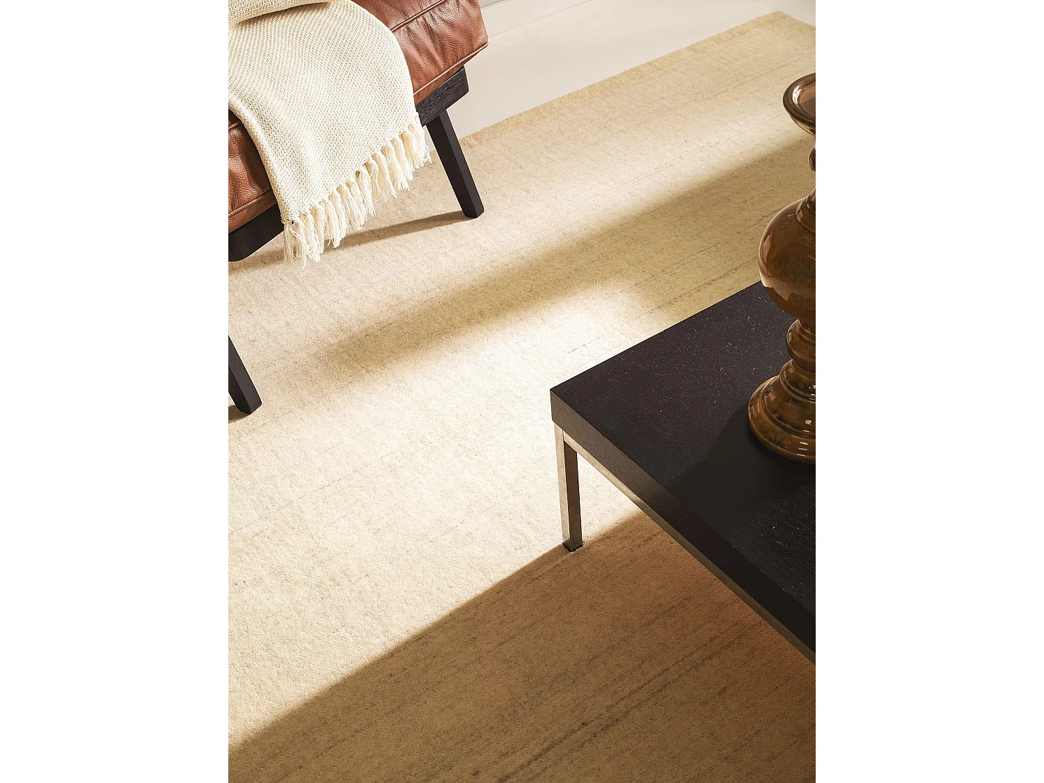 Tapis de laine Jamal Crème 120x170 cm