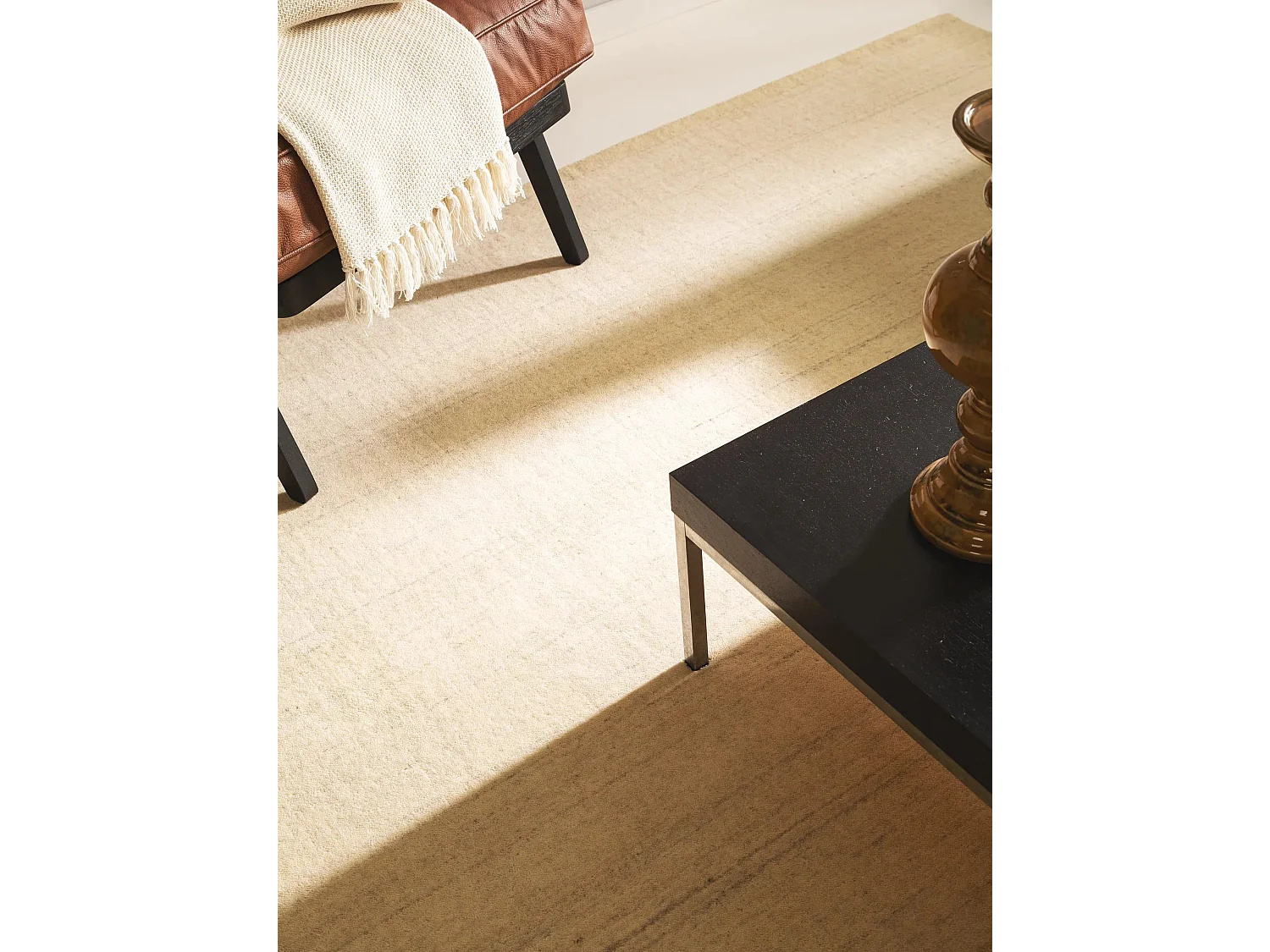 Tapis de laine Jamal Crème 120x170 cm