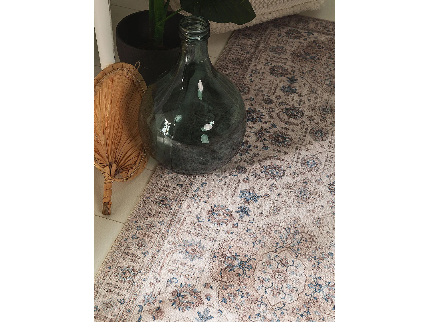 Tapis de couloir Laury Beige 80x240 cm