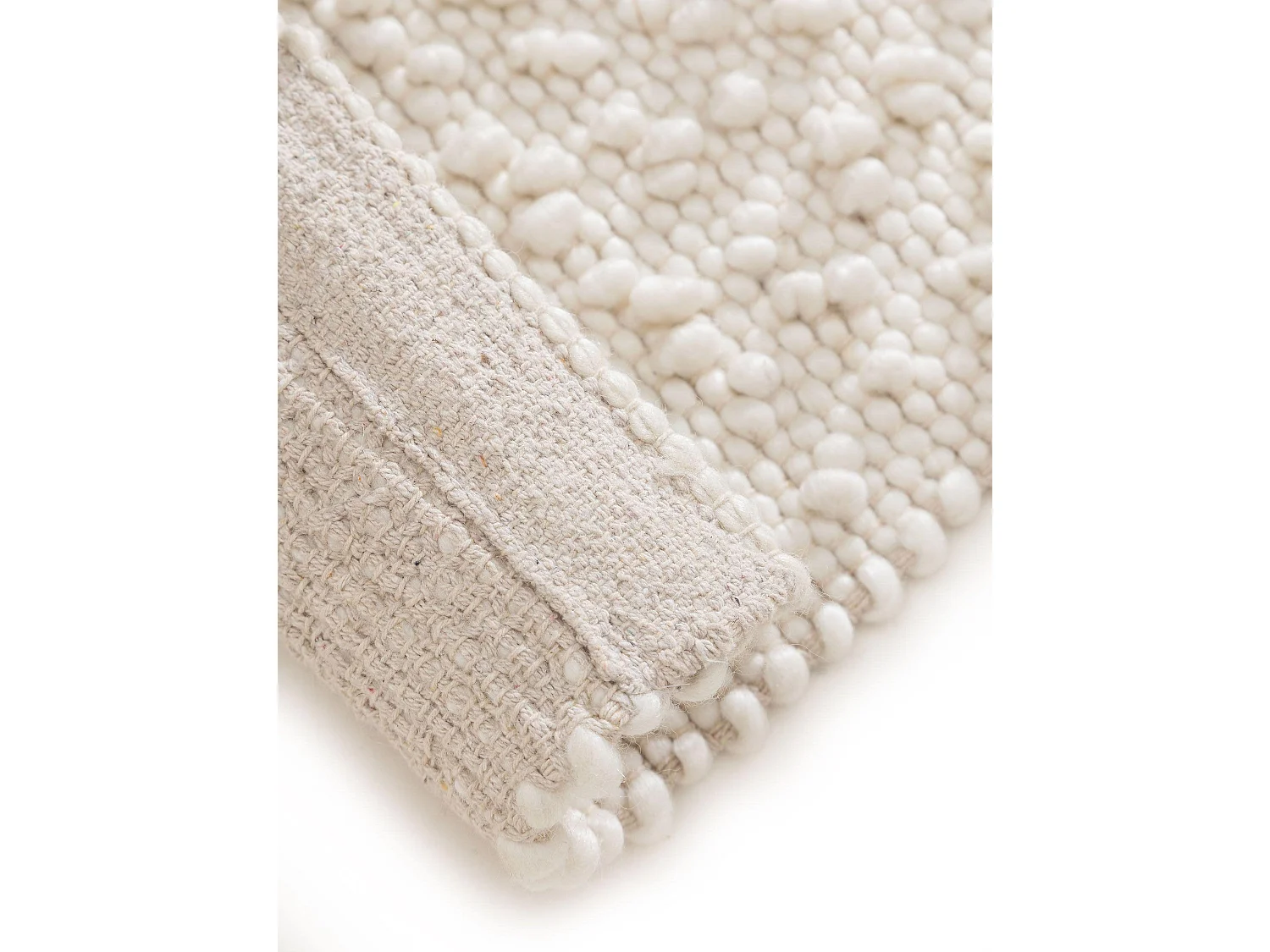 Tapis de couloir en laine Lana Crème 70x200 cm