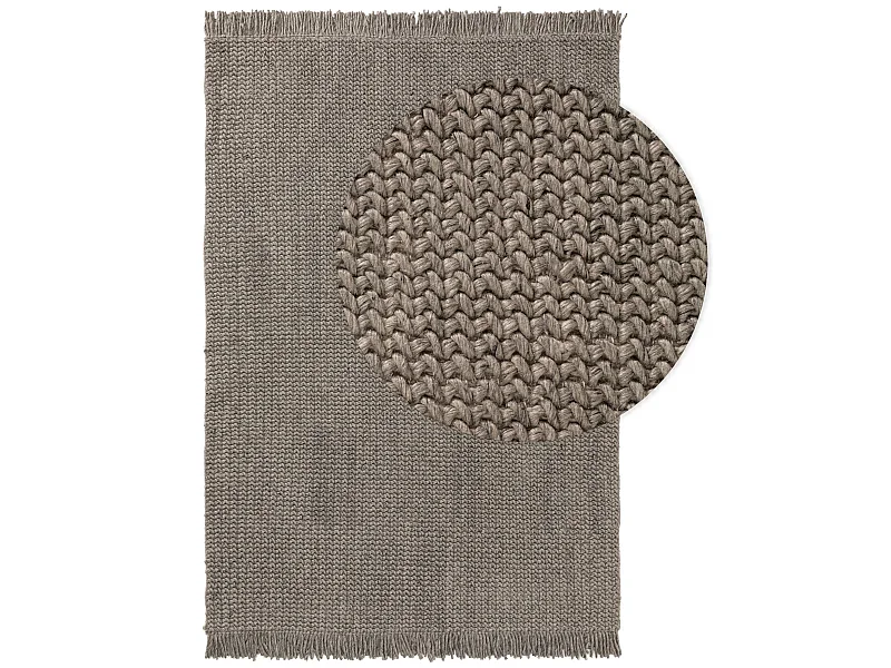 Tapis de laine Velma Gris 120x170 cm