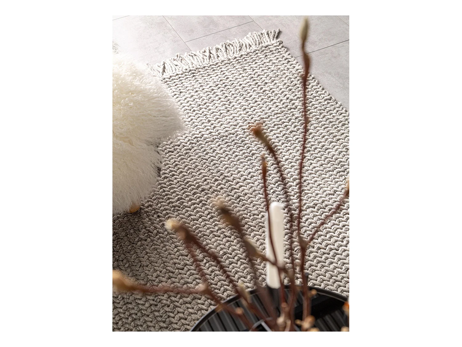 Tapis de laine Velma Gris 120x170 cm