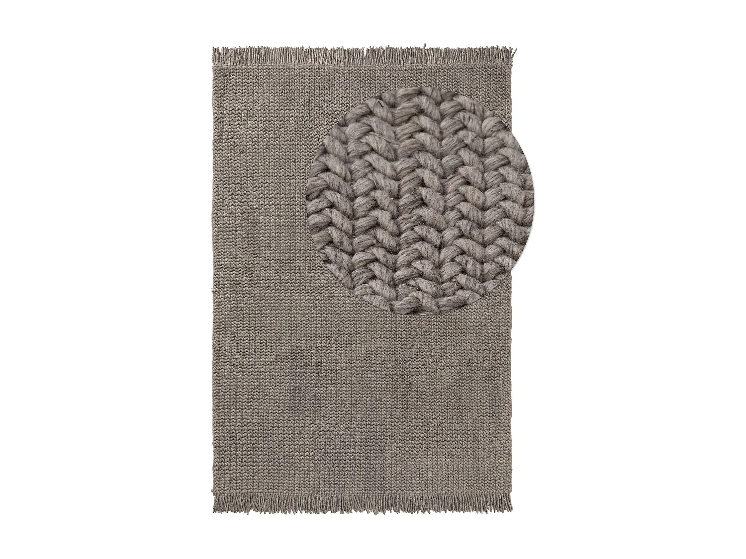 Tapis de laine Velma Gris 120x170 cm