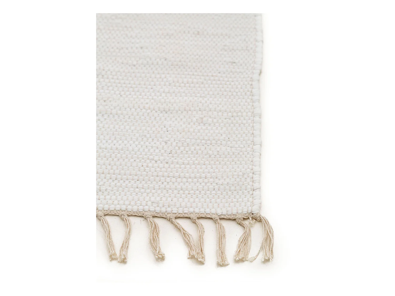 Tapis fabriqué à partir de matériaux recyclés Tom Blanc 80x300 cm