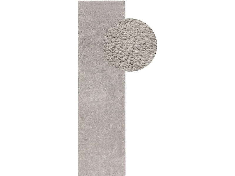 Tapis de couloir Tacoma Gris clair 80x200 cm