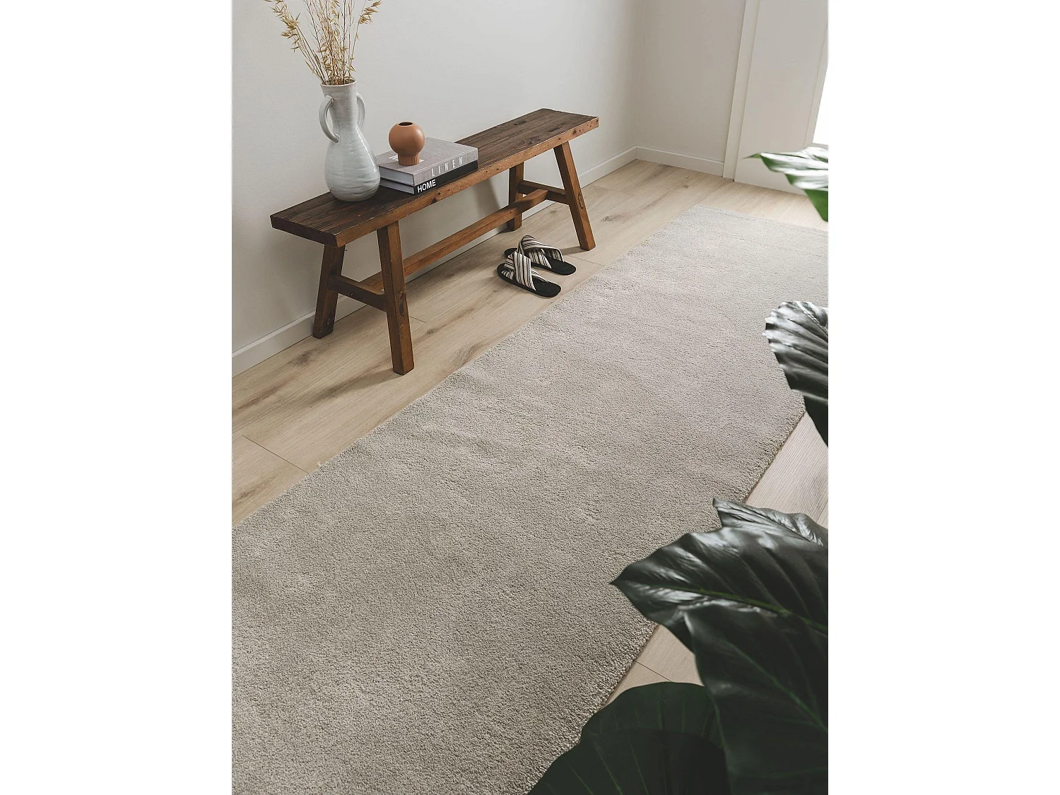 Tapis de couloir Tacoma Gris clair 80x200 cm