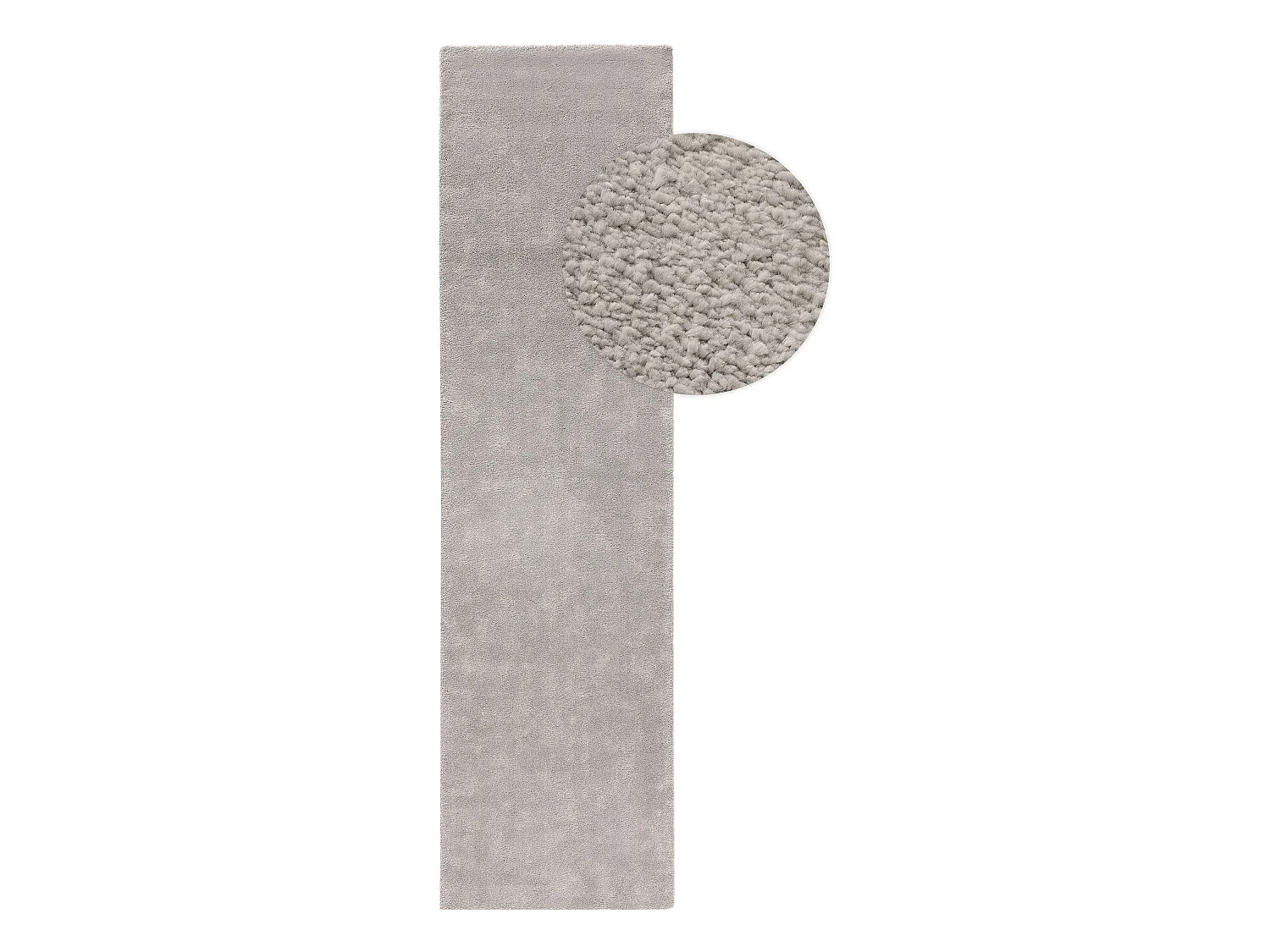Tapis de couloir Tacoma Gris clair 80x200 cm