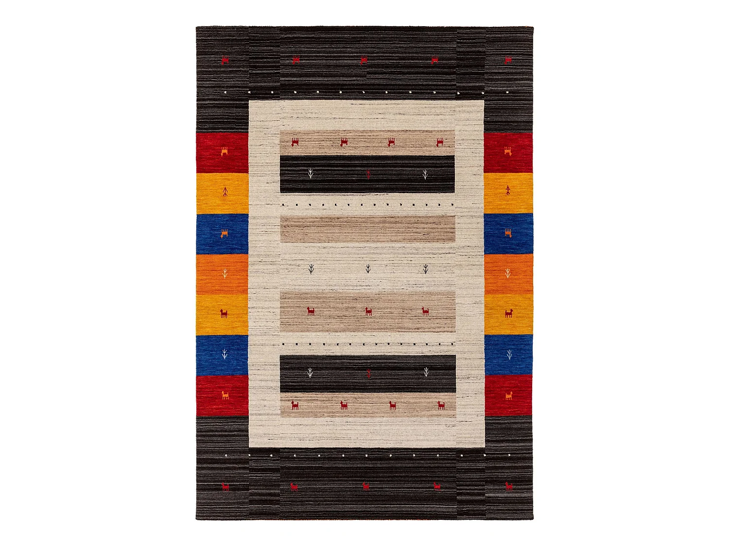 Tapis de laine Jamal Multicouleur 160x230 cm