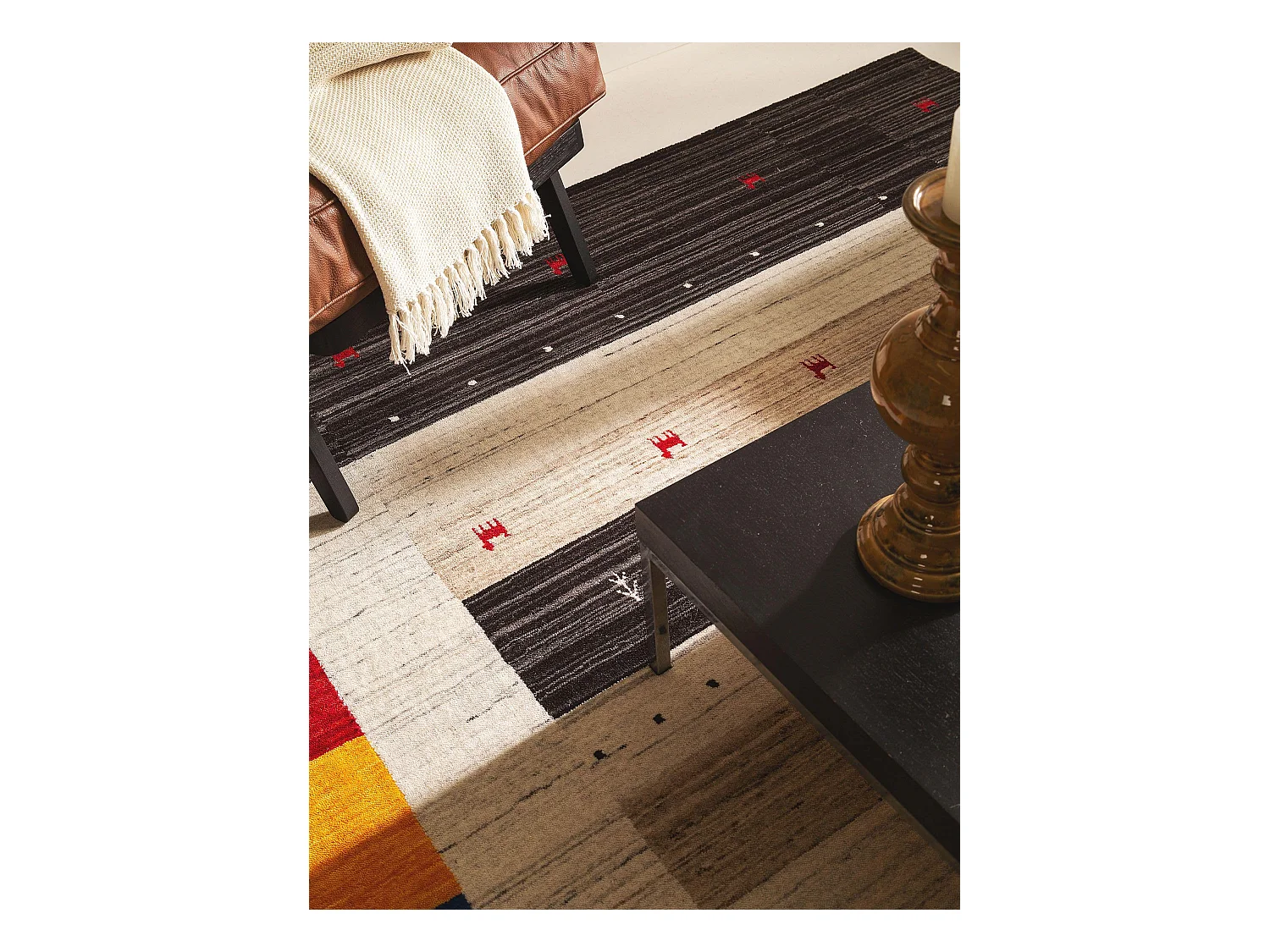 Tapis de laine Jamal Multicouleur 160x230 cm