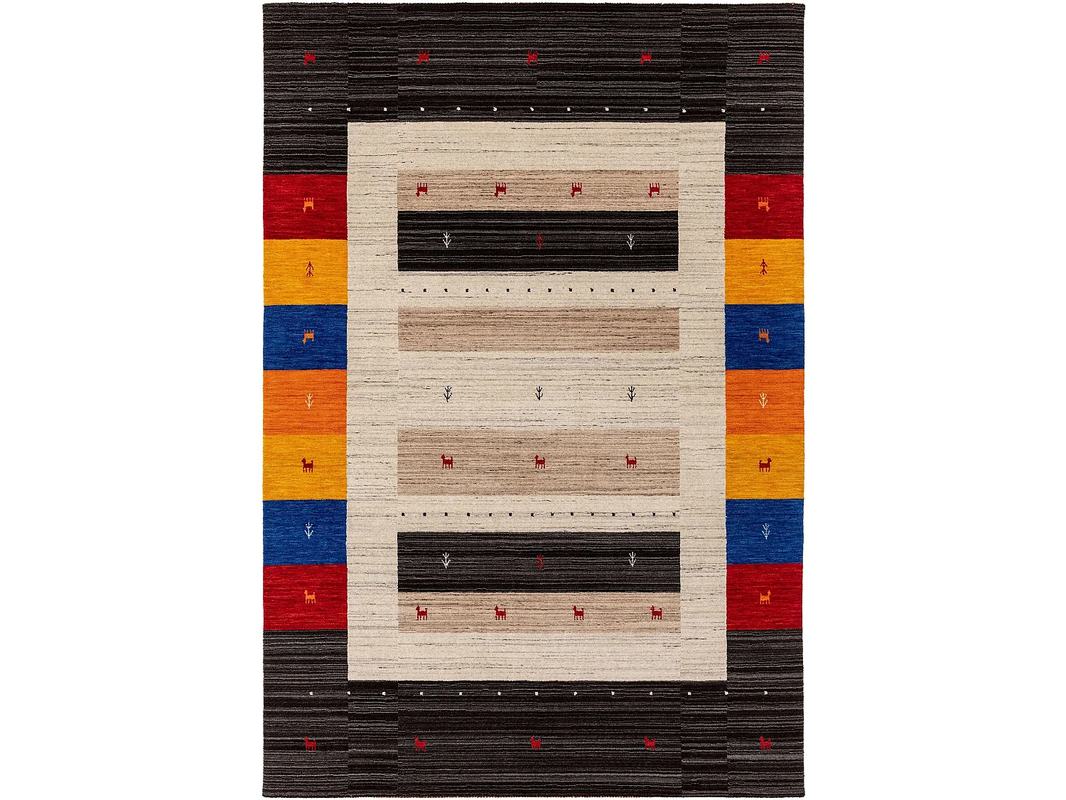 Tapis de laine Jamal Multicouleur 160x230 cm