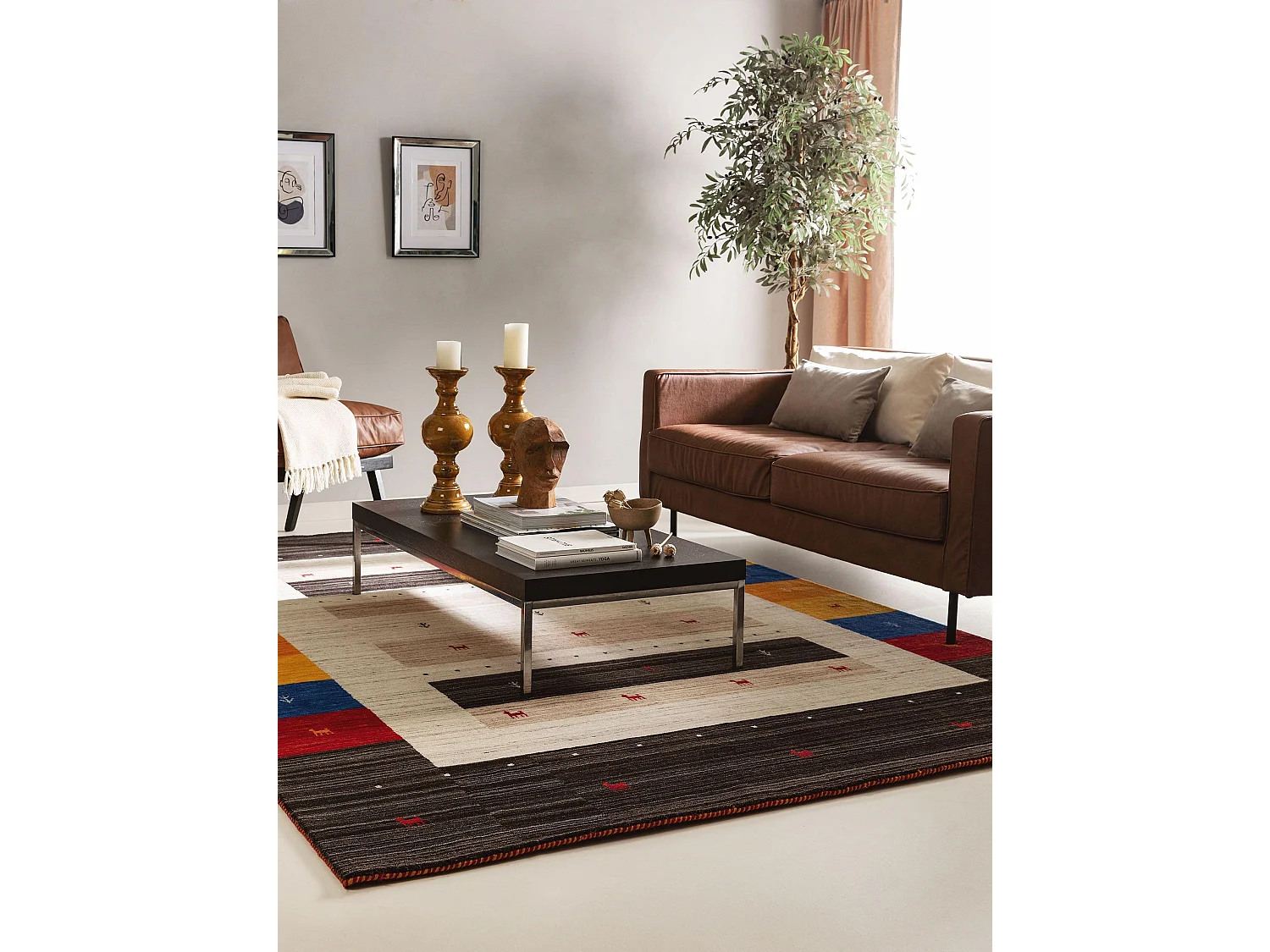 Tapis de laine Jamal Multicouleur 160x230 cm