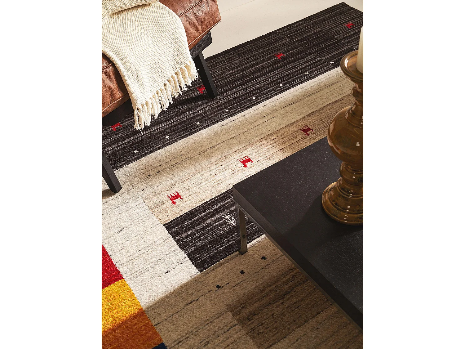 Tapis de laine Jamal Multicouleur 160x230 cm