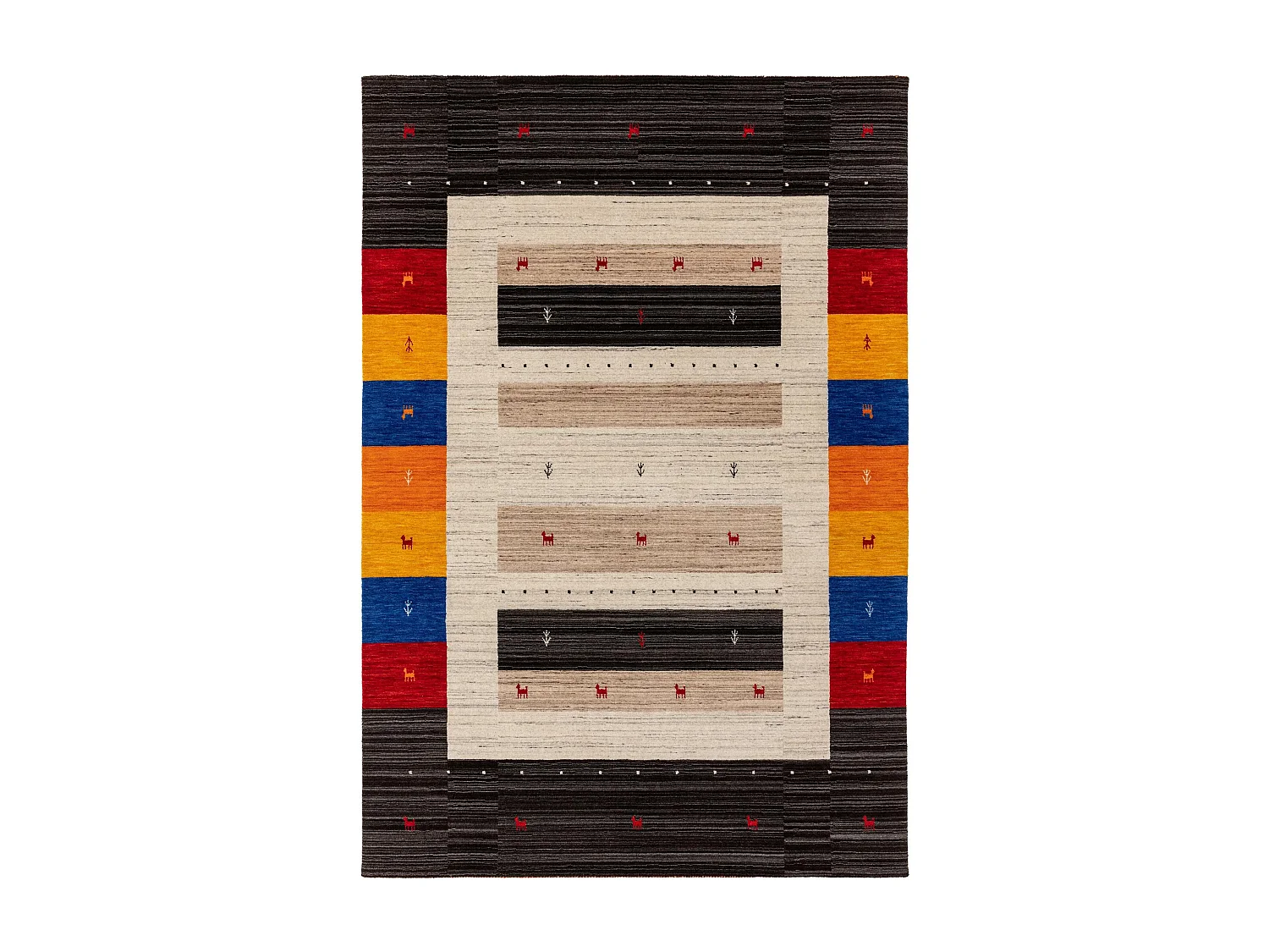 Tapis de laine Jamal Multicouleur 160x230 cm