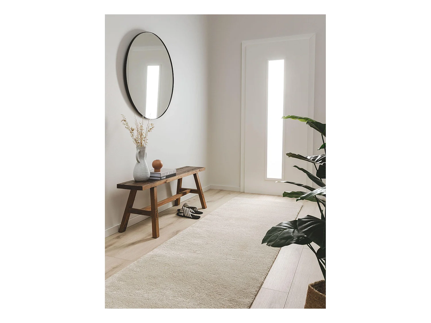 Tapis de couloir Tacoma Beige 80x200 cm