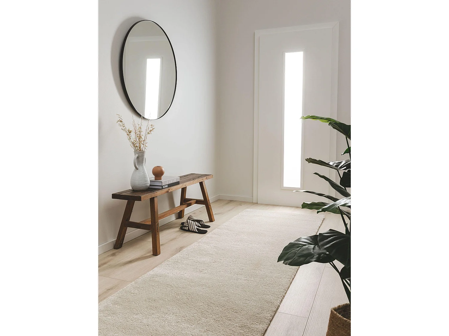 Tapis de couloir Tacoma Beige 80x200 cm