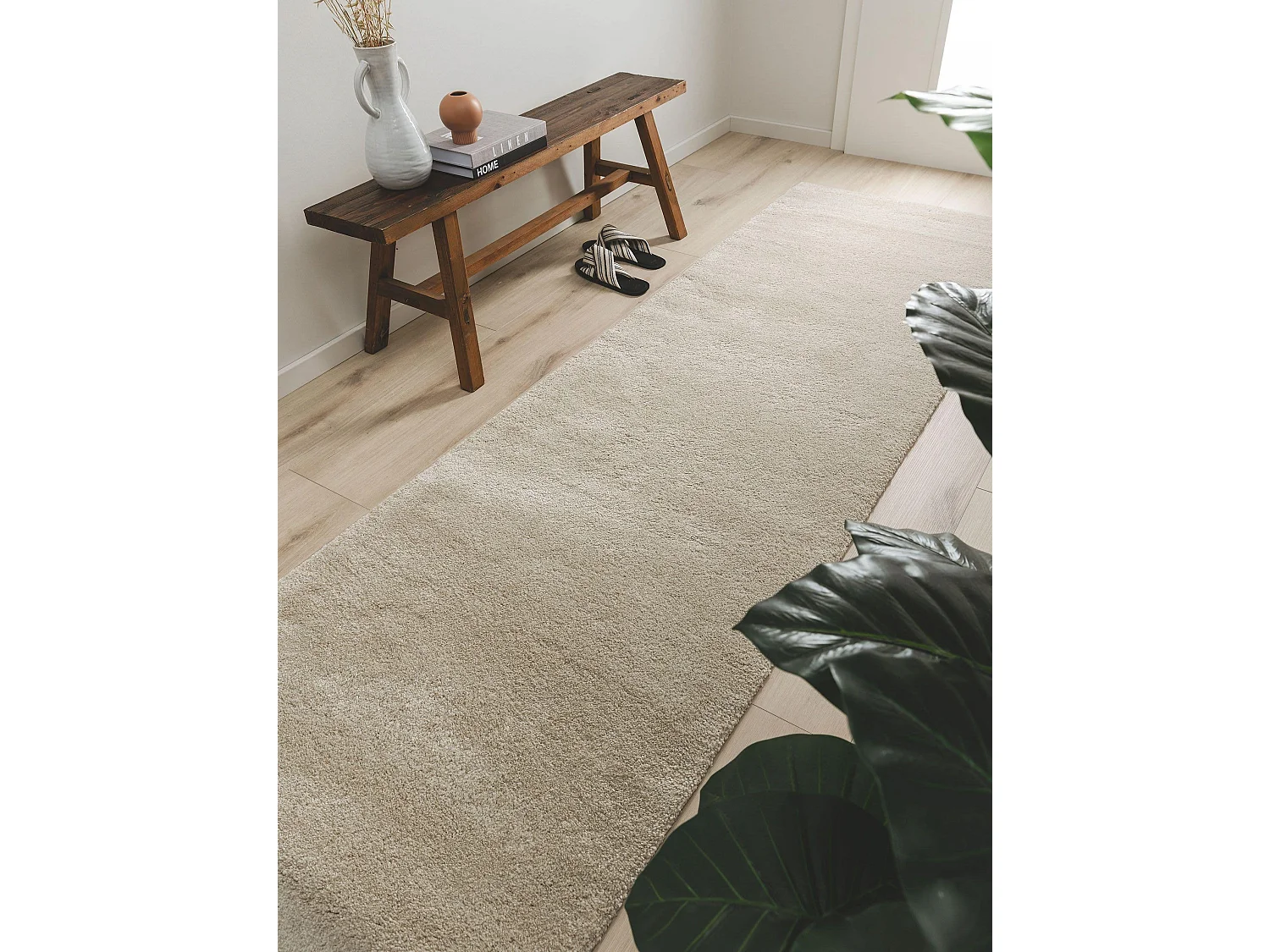 Tapis de couloir Tacoma Beige 80x200 cm