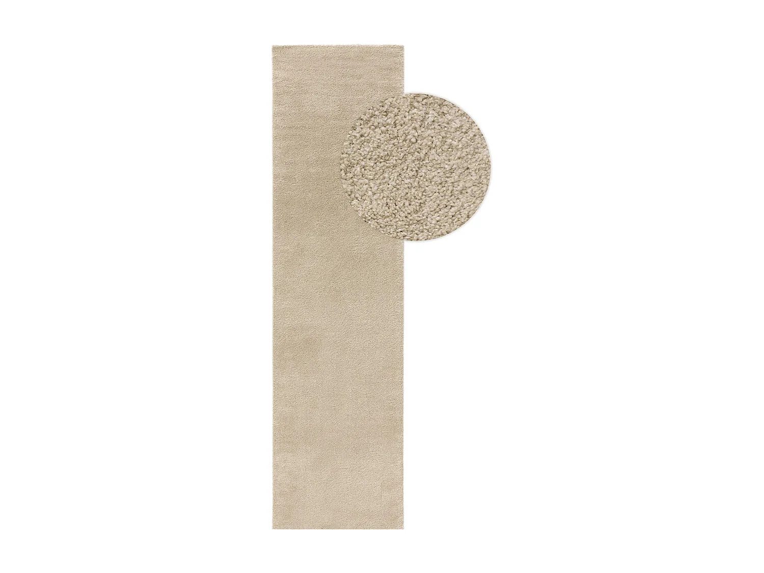 Tapis de couloir Tacoma Beige 80x200 cm