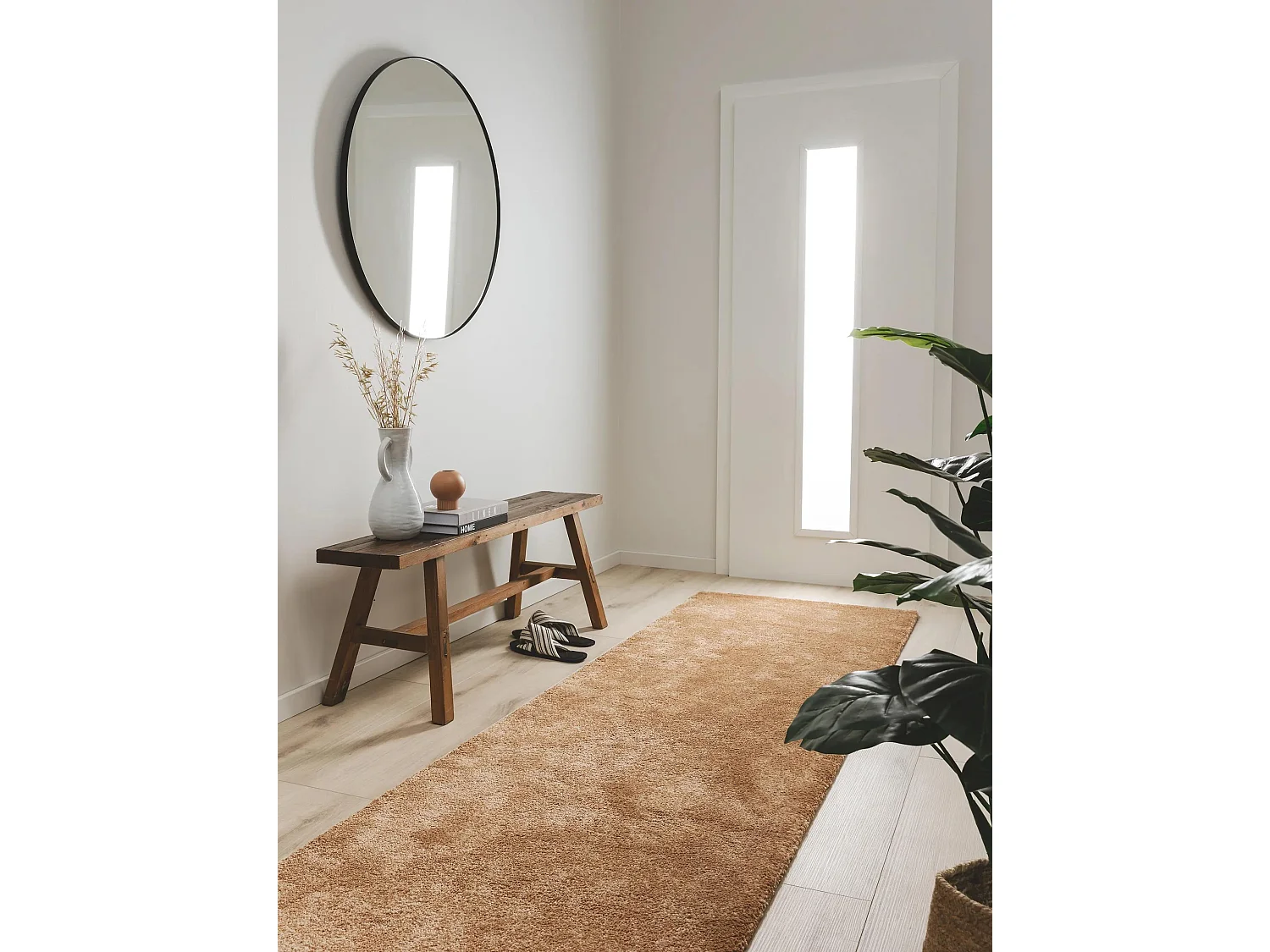 Tapis de couloir Tacoma Marron 80x300 cm