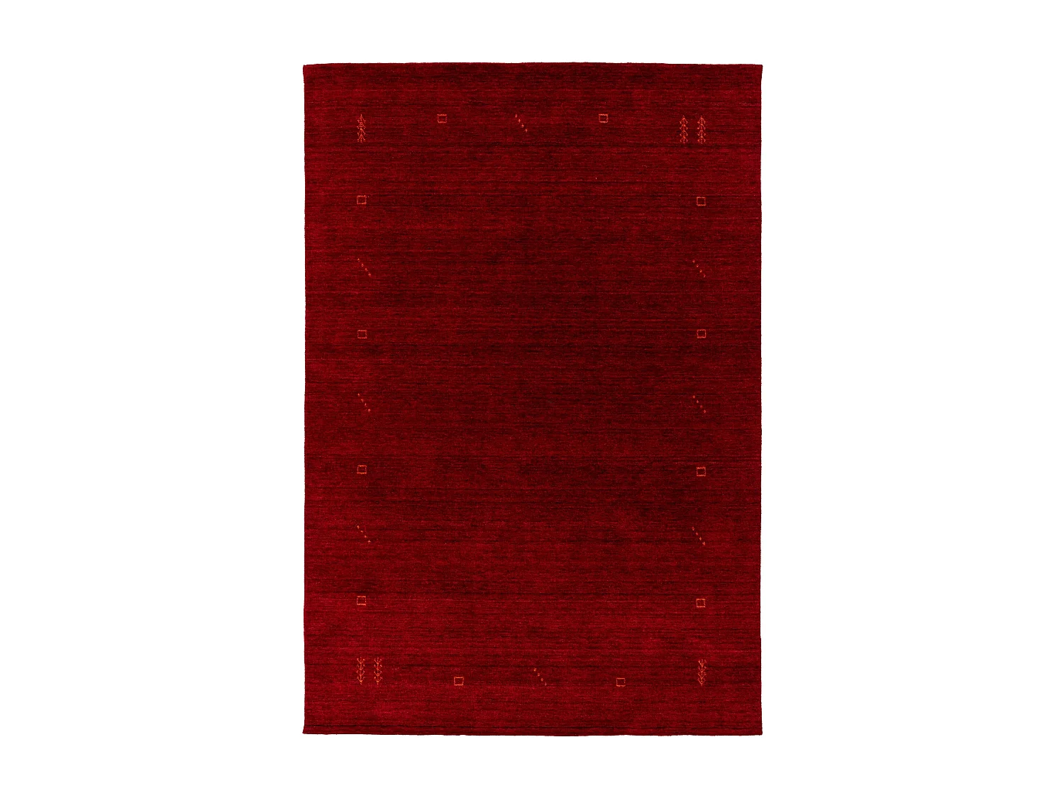 Tapis de laine Jamal Rouge 80x150 cm