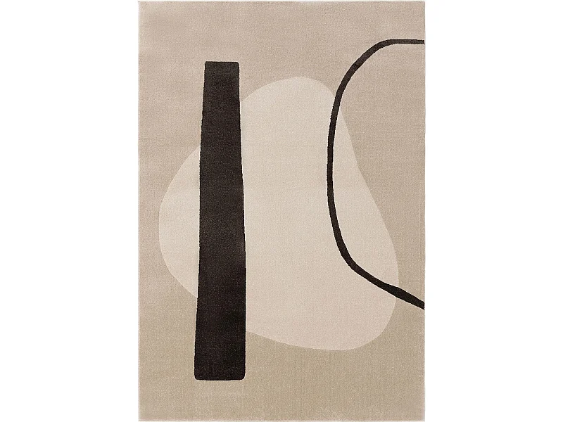 Tapis Ida Crème/Anthracite 80x150 cm