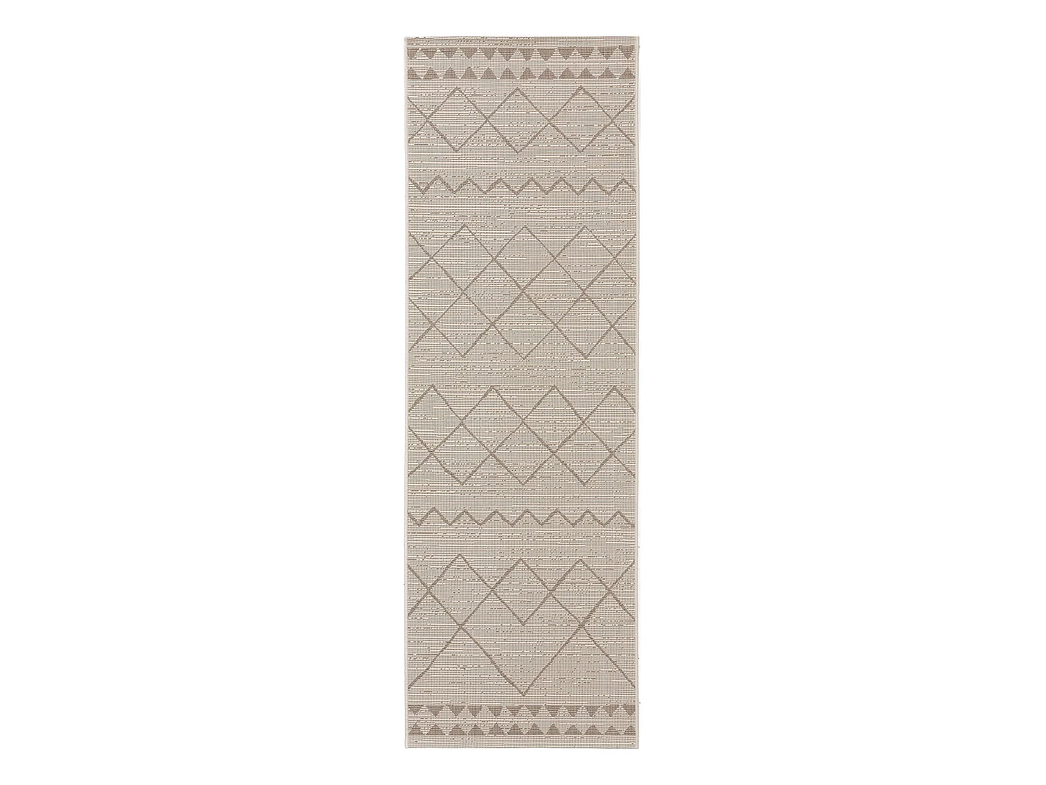 Tapis de couloir extérieur & intérieur Metro Crème/Beige 80x240 cm