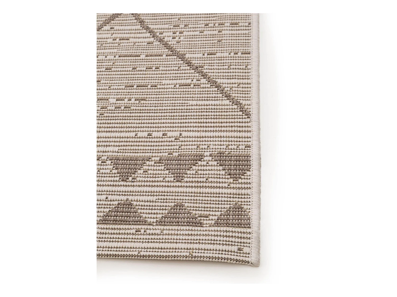 Tapis de couloir extérieur & intérieur Metro Crème/Beige 80x240 cm